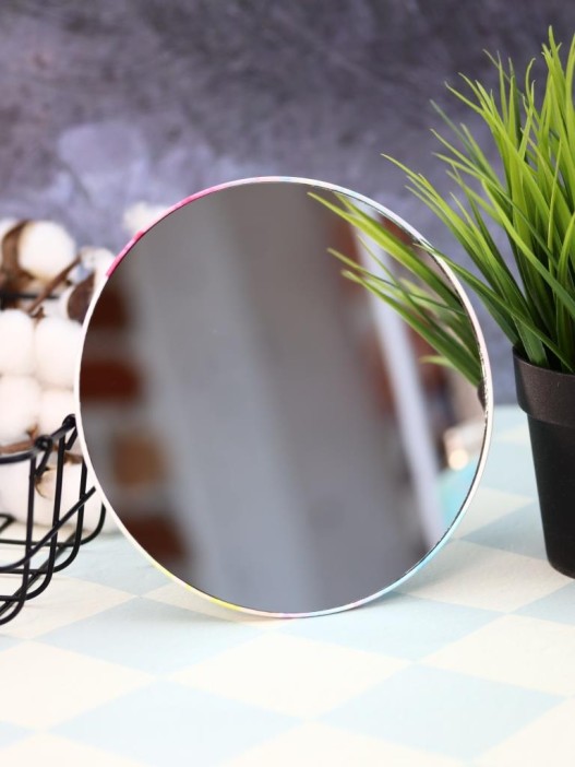 Зеркало настольное &quot;Mermaid vibes&quot;, розовое (15,5*16 см) 