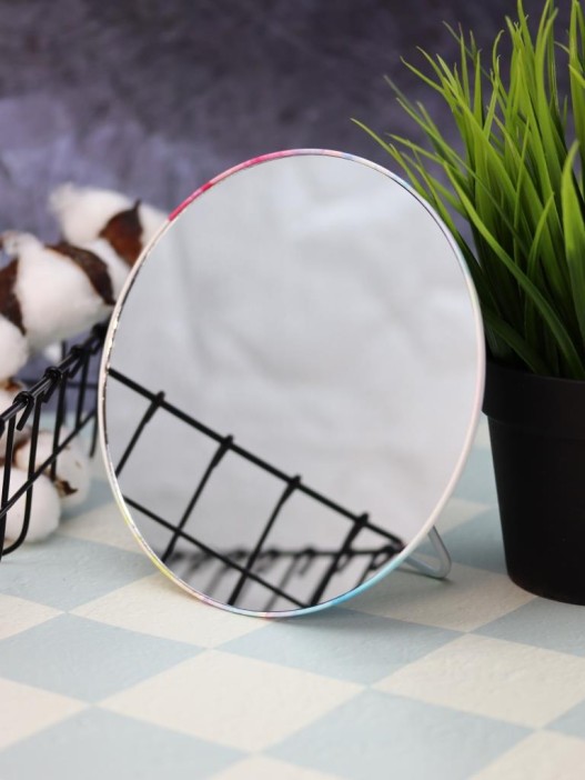 Зеркало настольное &quot;Mermaid vibes&quot;, розовое (15,5*16 см) 