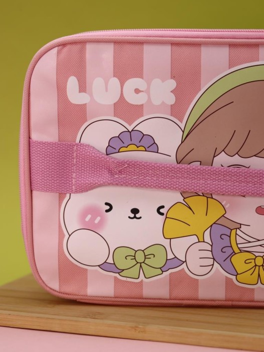 Сумка на чемодан сверху &quot;Anime Girl&quot;, pink (29*22*8) 