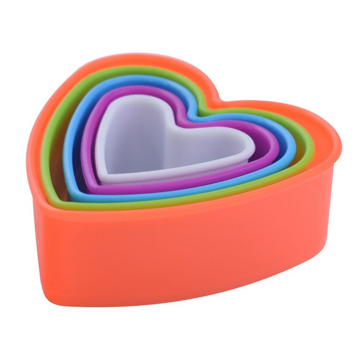 Набор кулинарных форм &quot;Сердце&quot; 5 шт. (L=5~9см) 