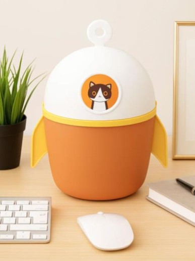 Мусорное ведро настольное "Rocket", orange