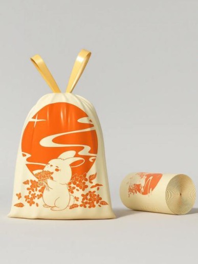 Декоративные пакеты на завязках "Rabbit", 32 шт/рулон (45*40 см)