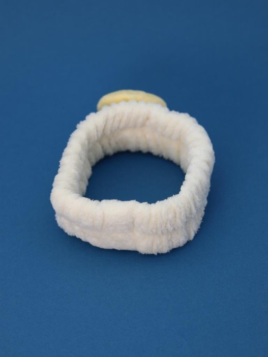 Повязка на голову "Smiley", white 