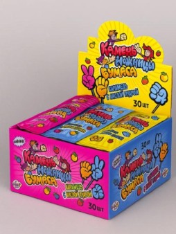 Карамель леденцовая с кислой пудрой «Камень-ножницы-бумага», 30шт.