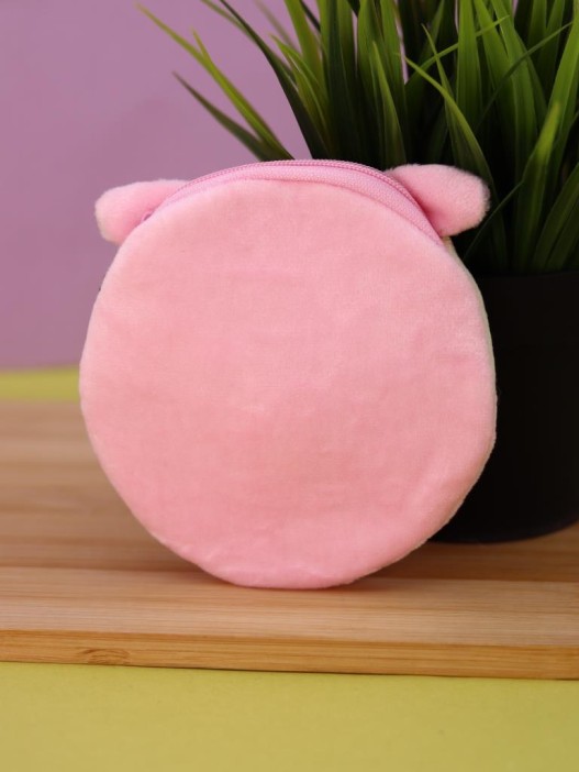 Кошелёк плюшевый &quot;Pink owl&quot;, pink (11*10 см) 