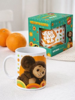 Кружка "Чебурашка", в подарочной упаковке, фарфор (220 мл)