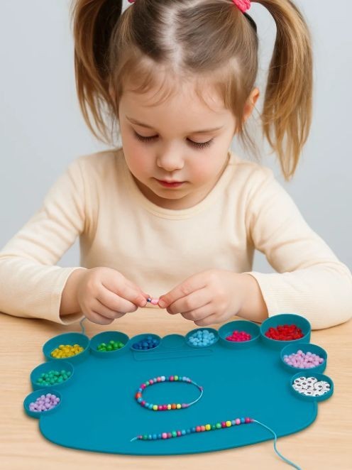 Коврик силиконовый &quot;Circles&quot;, blue 