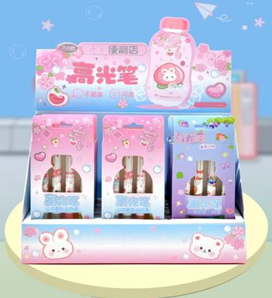 Набор цветных ручек (4 шт) &quot;Soda Set&quot;, mix, шоу-бокс 18 шт. 