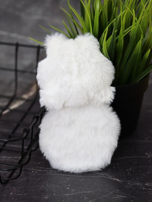 Плюшевое зеркало GIRLY "Cat's paws", white (9*15 см) 