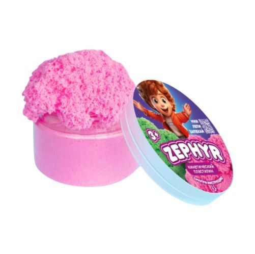 Кинетический пластилин &quot;Zephyr&quot;, розовый (150гр) 