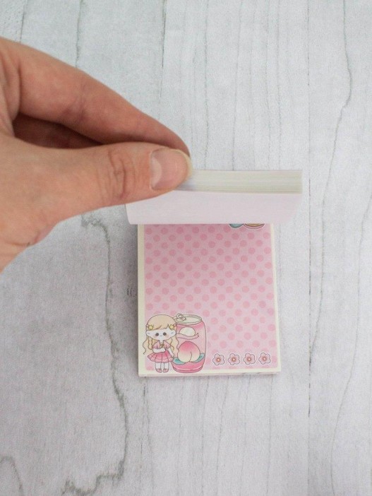 Блокнот отрывной для записей &quot;Lovely stories, cafe&quot;, pink 