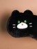 Маска для сна гелевая GIRLY "Fluffy cat", black 
