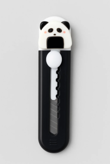 Канцелярский нож "Панда", черный