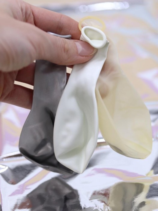 Набор воздушных шаров 25 шт. &quot;Air heart&quot;, silver 