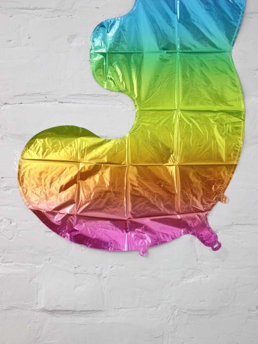 Шар фольгированный &quot;Multicolour numbers&quot; цифра 3, (80 см) 