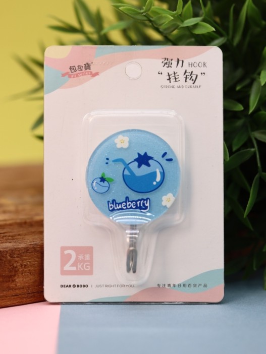 Крючок на липучке «Blueberry», blue 