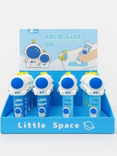 Клей канцелярский "Astronaut",  mix (9 г), шоу-бокс 24 шт