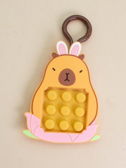 Брелок-игра "Capybara bunny", brown (13х7 см) 