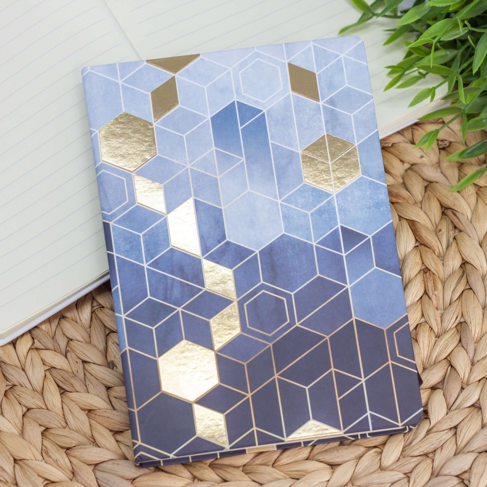 Блокнот (A5) "Gilded honeycomb №2", (14.5*21)