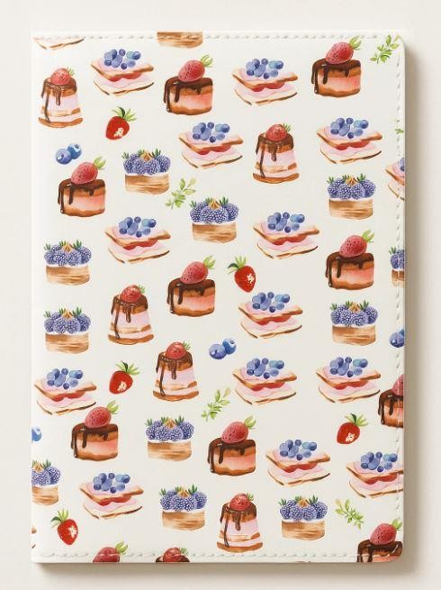 ОБЛОЖКА ДЛЯ ПАСПОРТА &quot;Cupcakes Pattern&quot;, плотность 600 мкм 