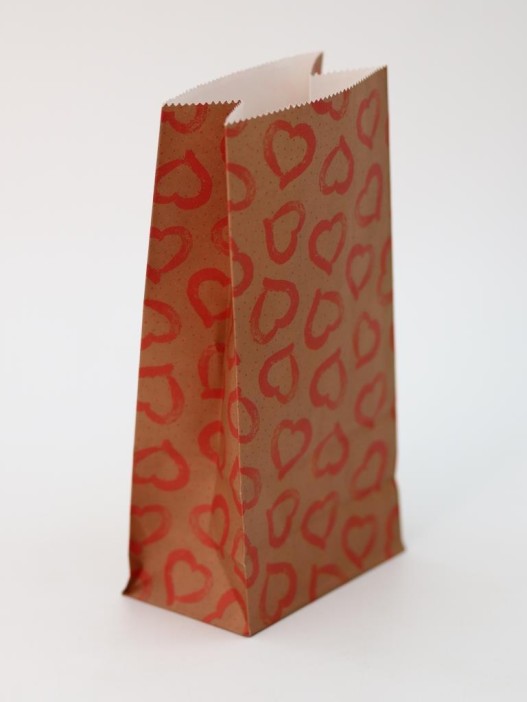 Набор подарочных пакетов+наклейки (6 шт.) &quot;Many hearts&quot;, 18*9*5.5 