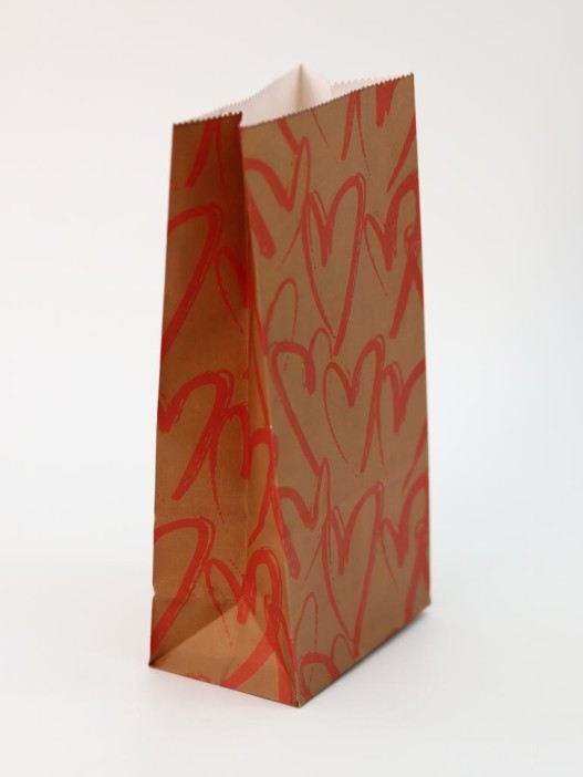 Набор подарочных пакетов+наклейки (6 шт.) &quot;Many hearts&quot;, 18*9*5.5 