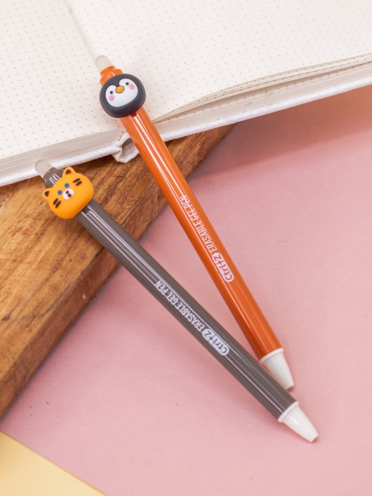 Набор ручек &quot;Animals&quot;, 2шт, black - red 