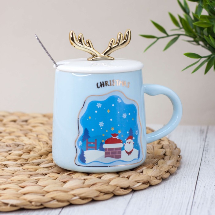 Кружка "Christmas", light blue (345 ml) 