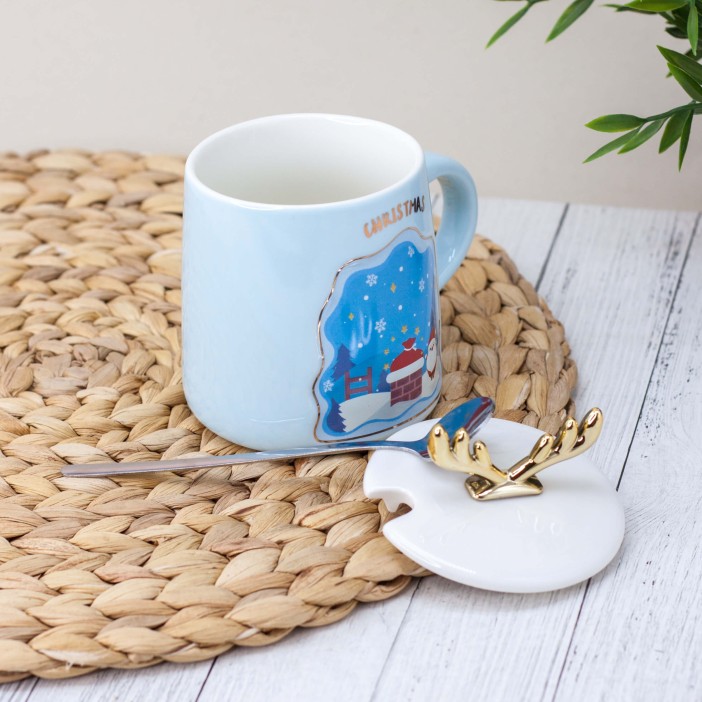 Кружка "Christmas", light blue (345 ml) 