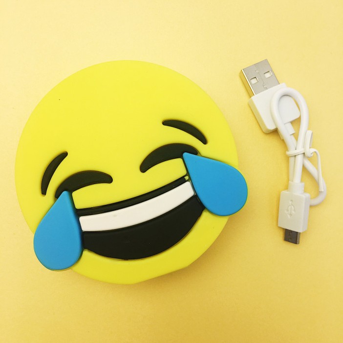 Портативное зарядное устройство Power Bank "Emoji" yellow 3000 mAh 