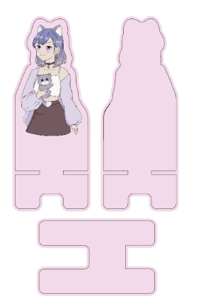 Подставка под телефон/планшет «Cute cat Girl» 