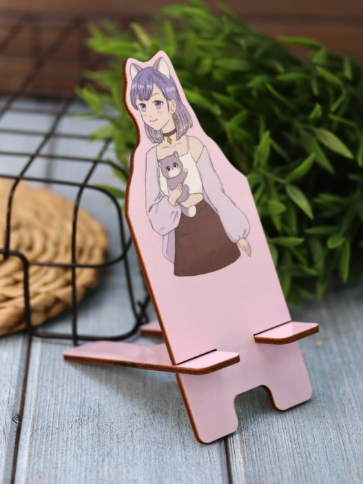 Подставка под телефон/планшет «Cute cat Girl» 