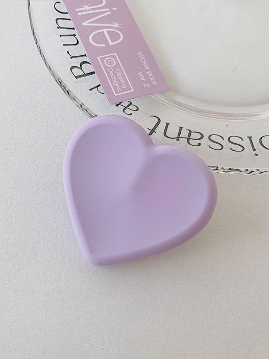 Попсокет &quot;Soft heart&quot;, purple 