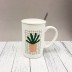 Кружка &quot;Plants&quot; (зеленый) (410ml) 