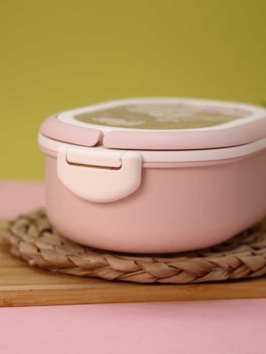 Ланчбокс "Cute bunny", pink, 1000 ml 