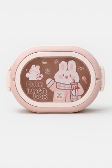 Ланчбокс "Cute bunny", pink, 1000 ml