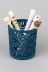 Стакан для канцелярских принадлежностей "Leaves", blue 