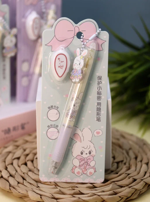 Светящаяся ручка с невидимыми чернилами &quot;Green Cotton Rabbit&quot;, mix 