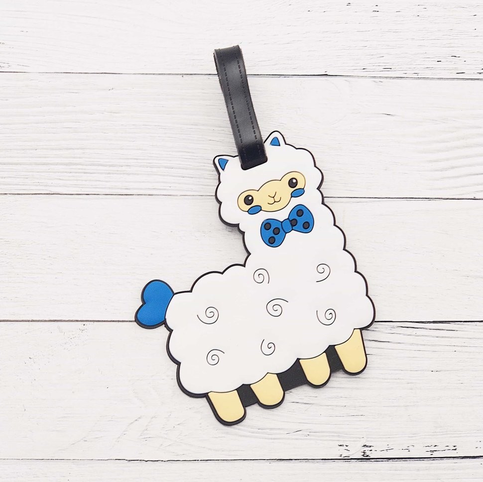 Бирка для багажа "Lama", white