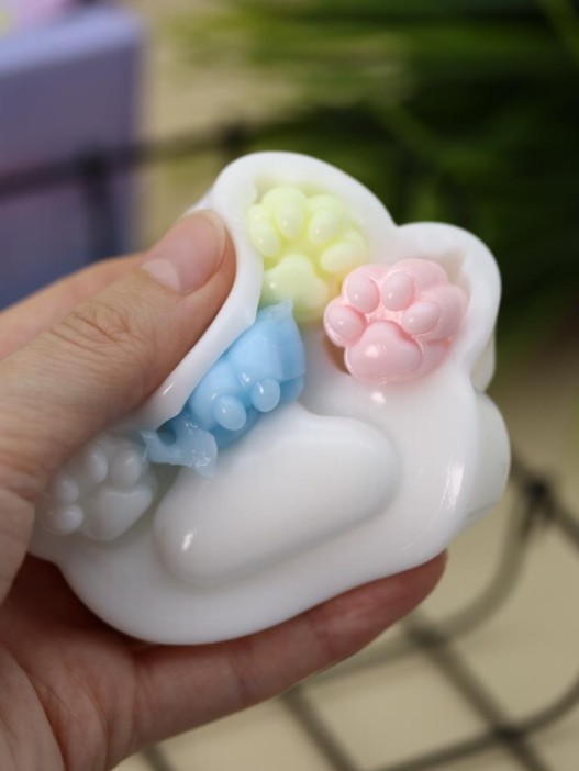 Мялка - антистресс «Изящная Таба ЛАПКА», белая 