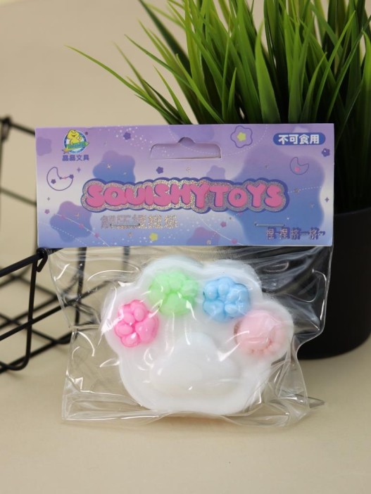 Мялка - антистресс «Изящная Таба ЛАПКА», белая 