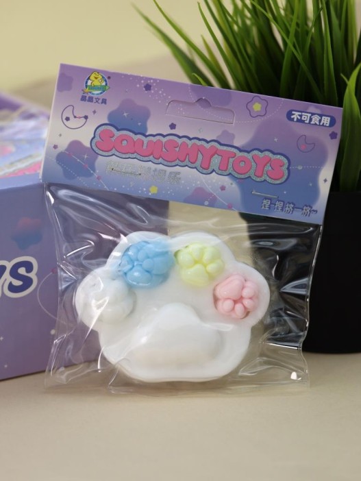 Мялка - антистресс «Изящная Таба ЛАПКА», белая 