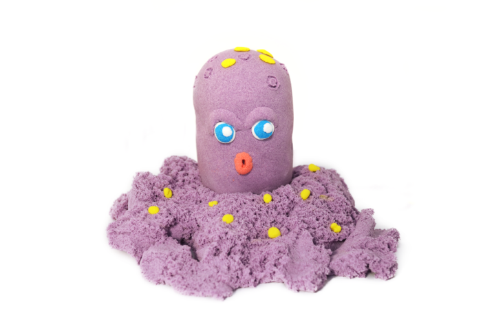 Кинетический пластилин "Zephyr"-фиолетовый 150г 