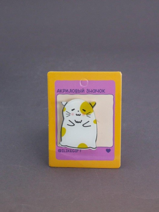 Значок акриловый iLikeGift &quot;Cat&quot; 