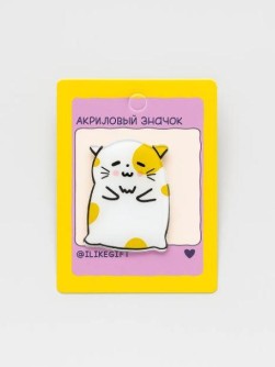 Значок акриловый iLikeGift "Котик"