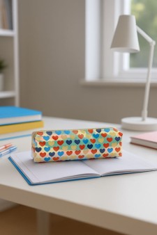 Пенал "Colored hearts", mix