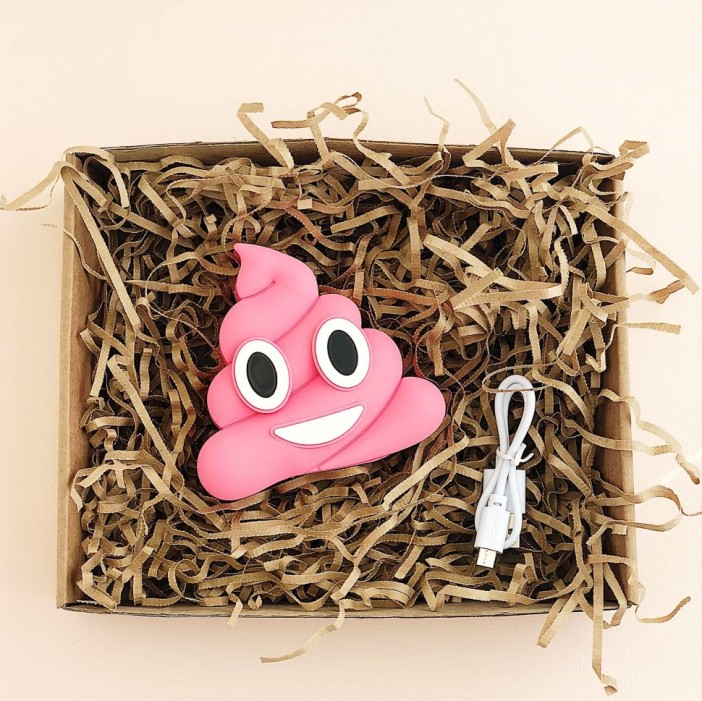 Портативное зарядное устройство Power Bank "Emoji" pink 