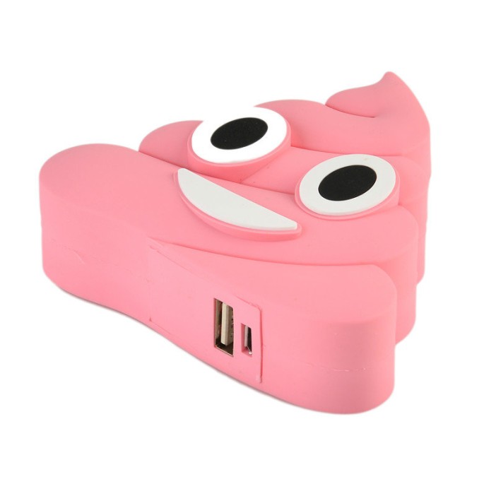 Портативное зарядное устройство Power Bank "Emoji" pink 