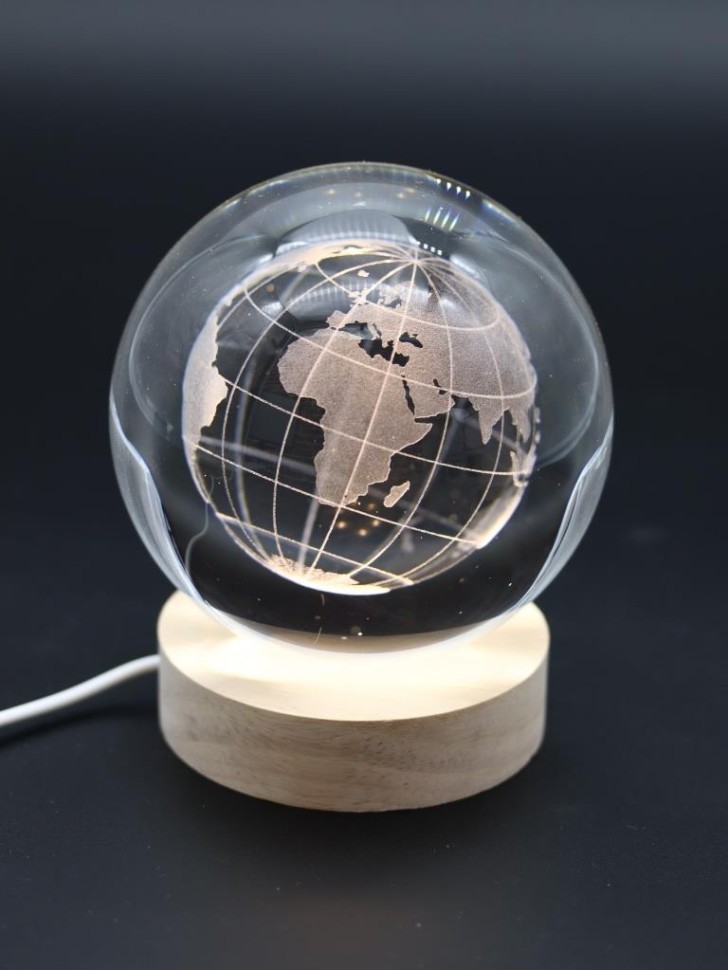 Ночник 3D iLikeGift "Мир" (10 см)
