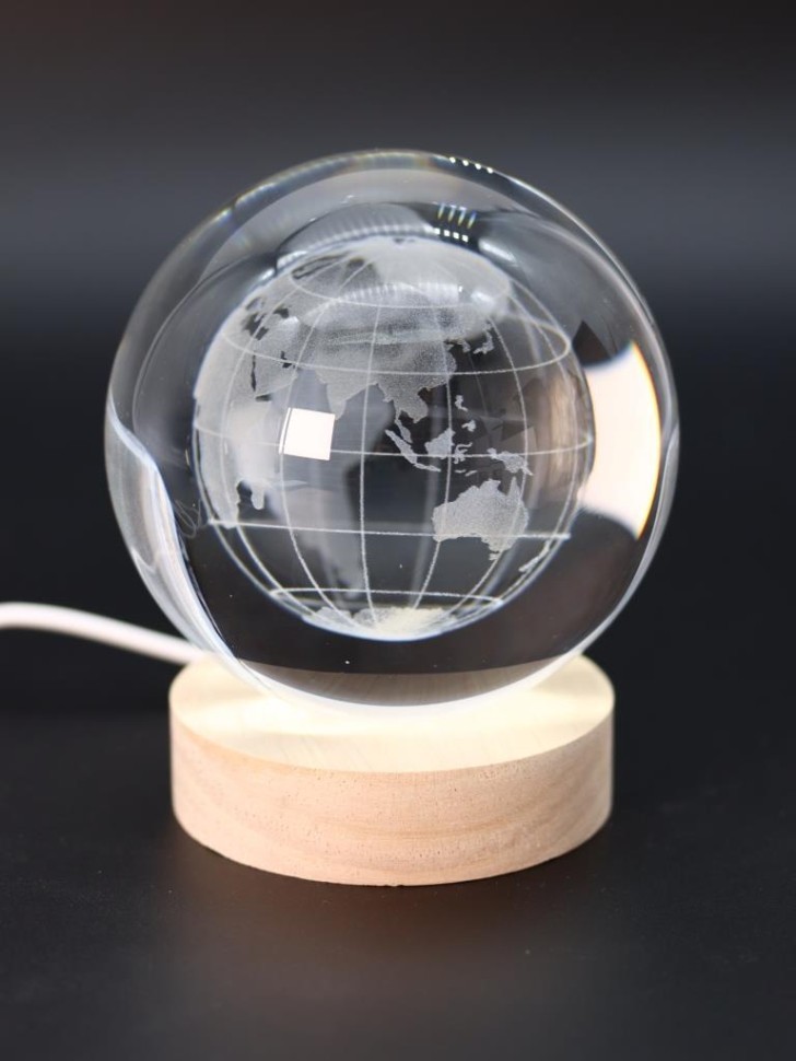 Ночник 3D iLikeGift "Мир" (10 см)